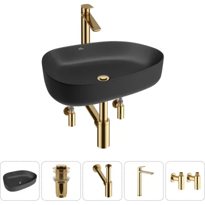 Набор Wellsee 5 в 1 Belle Spa 3.0 накладная раковина 55x40 см 20212744R