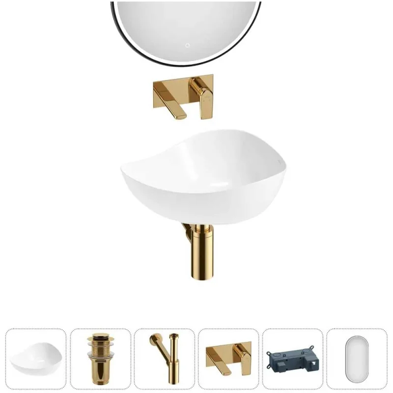 Набор Wellsee 5 в 1 Nexus Flex накладная раковина 50x39 см 20218637R