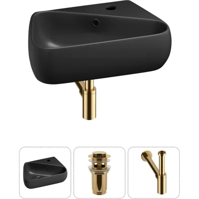 Комплект Wellsee 3 в 1 Lavinia Boho Bathroom Sink накладная/подвесная раковина 44x27 см 20216630R