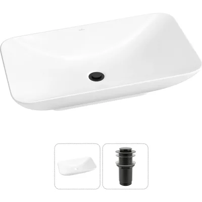 Набор 2 в 1 Wellsee Demure накладная раковина 70x38 см, состоит из 323202000, 1 20214600R