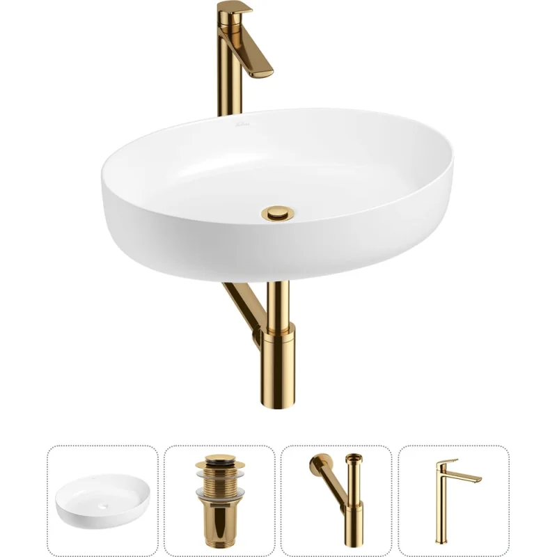 Набор Wellsee 4 в 1 Belle Spa 3.0 накладная раковина 55x41 см 20212671R