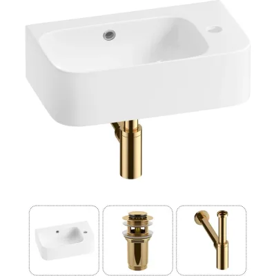 Комплект Wellsee 3 в 1 Lavinia Boho Bathroom Sink накладная/подвесная раковина 45x27 см 20216503R