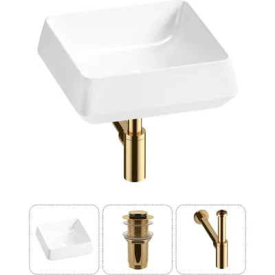 Комплект Wellsee 3 в 1 Lavinia Boho Bathroom Sink накладная раковина 38x38 см 20215418R