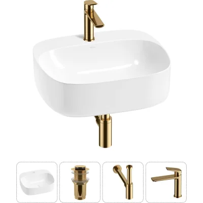 Набор Wellsee 4 в 1 Ideal накладная раковина 50x42 см 326902000, 18 20214105R