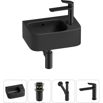 Комплект Wellsee 4 в 1 Lavinia Boho Bathroom Sink накладная/подвесная раковина 37x25 см 20216576R