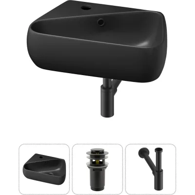 Комплект Wellsee 3 в 1 Lavinia Boho Bathroom Sink накладная/подвесная раковина 44x27 см 20216601R