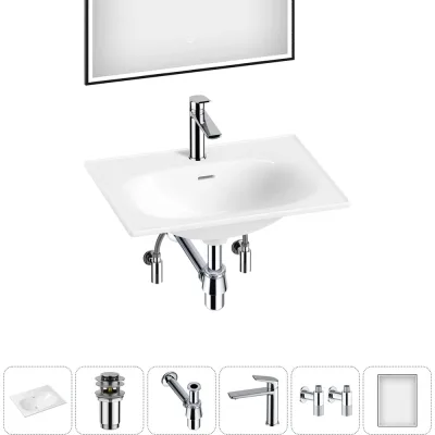 Врезная раковина для ванной Lavinia Boho комнаты Bathroom Sink в наборе 6 в 1 20217623R