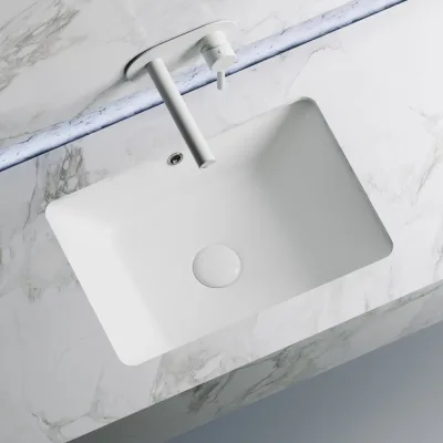 Умывальник Ceramicanova Element прямоугольный, встраиваемый под столешницу, 550x400x185 мм CN6045