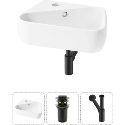 Комплект Wellsee 3 в 1 Lavinia Boho Bathroom Sink накладная/подвесная раковина 44x27 см 20216586R