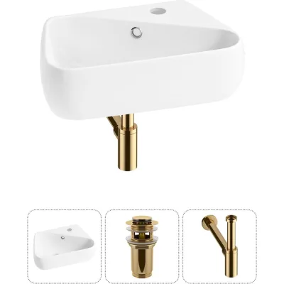 Комплект Wellsee 3 в 1 Lavinia Boho Bathroom Sink накладная/подвесная раковина 44x27 см 20216615R