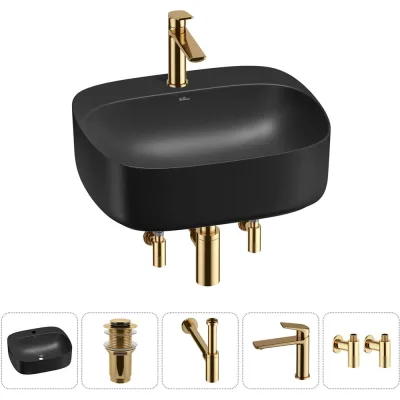 Набор Wellsee 5 в 1 Ideal накладная раковина 50x42 см 20214166R