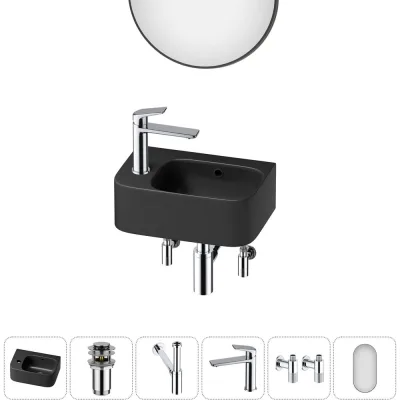 Комплект Wellsee 6 в 1 Lavinia Boho Bathroom Sink накладная/подвесная раковина 37x25 см 20219857R