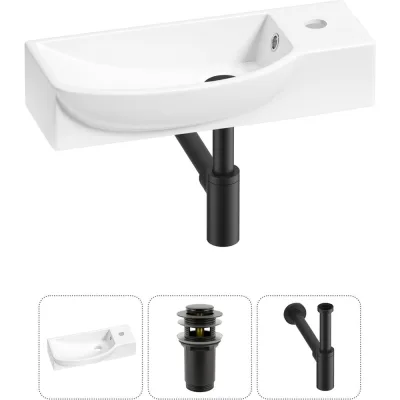 Комплект Wellsee 3 в 1 Lavinia Boho Bathroom Sink накладная/подвесная раковина 50x24 см 20216166R