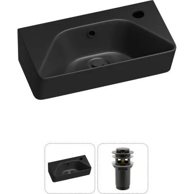 Комплект Wellsee 2 в 1 Lavinia Boho Bathroom Sink накладная/подвесная раковина 40x22 см 20216430R
