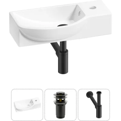 Комплект Wellsee 3 в 1 Lavinia Boho Bathroom Sink накладная/подвесная раковина 45x24 см 20216110R
