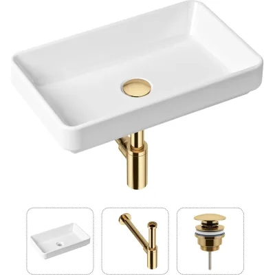 Накладная раковина для ванной Lavinia Boho Bathroom Sink Slim в комплекте 3 в 1 21520118