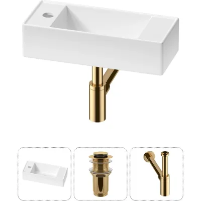 Комплект Wellsee 3 в 1 Lavinia Boho Bathroom Sink накладная/подвесная раковина 43x18 см 20216279R