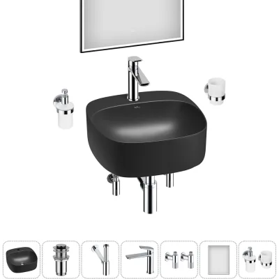 Набор Wellsee 7 в 1 Ideal накладная раковина 42x42 см 20218694R