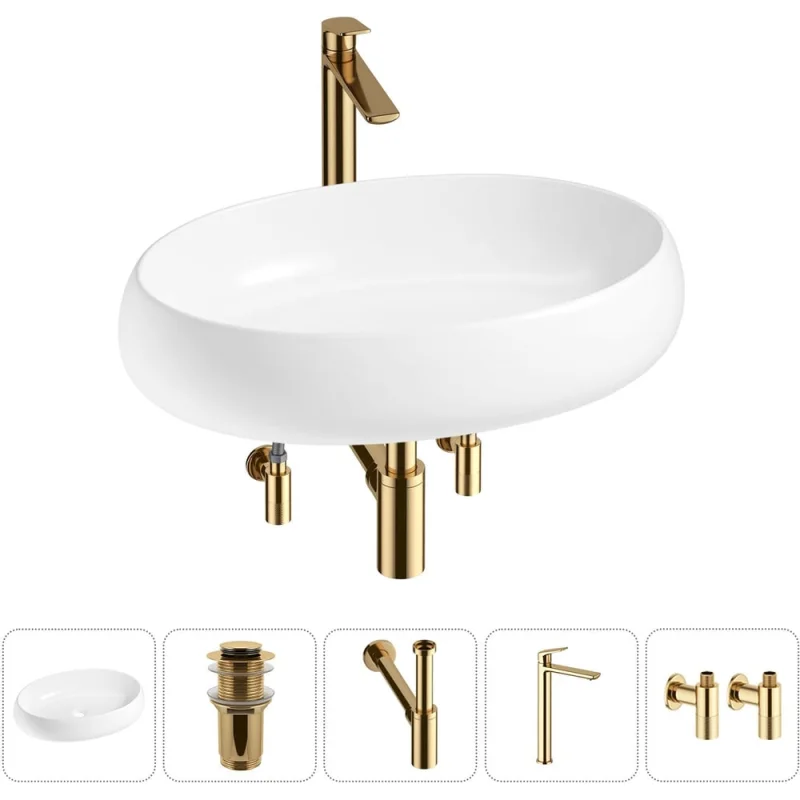 ΠΠΎΠΌΠΏΠ»Π΅ΠΊΡ Wellsee 5 Π² 1 Lavinia Boho Bathroom Sink Π½Π°ΠΊΠ»Π°Π΄Π½Π°Ρ ΡΠ°ΠΊΠΎΠ²ΠΈΠ½Π° 60x40 ΡΠΌ 20215109R