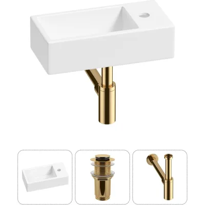 Комплект Wellsee 3 в 1 Lavinia Boho Bathroom Sink накладная/подвесная раковина 40x20 см 20215971R