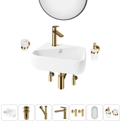 ΠΠΎΠΌΠΏΠ»Π΅ΠΊΡ Wellsee 7 Π² 1 Lavinia Boho Bathroom Sink Π½Π°ΠΊΠ»Π°Π΄Π½Π°Ρ/ΠΏΠΎΠ΄Π²Π΅ΡΠ½Π°Ρ ΡΠ°ΠΊΠΎΠ²ΠΈΠ½Π° 44x27 ΡΠΌ 20219883R