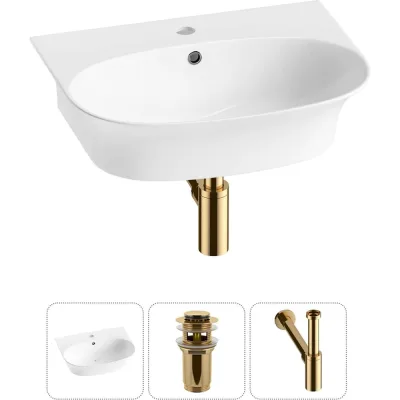 Комплект Wellsee 3 в 1 Lavinia Boho Bathroom Sink накладная/подвесная раковина 55x43 см 20216699R