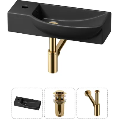 Комплект Wellsee 3 в 1 Lavinia Boho Bathroom Sink накладная/подвесная раковина 50x24 см 20216154R