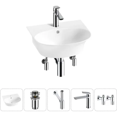 ΠΠΎΠΌΠΏΠ»Π΅ΠΊΡ Wellsee 5 Π² 1 Lavinia Boho Bathroom Sink Π½Π°ΠΊΠ»Π°Π΄Π½Π°Ρ/ΠΏΠΎΠ΄Π²Π΅ΡΠ½Π°Ρ ΡΠ°ΠΊΠΎΠ²ΠΈΠ½Π° 46x41 ΡΠΌ 20216677R