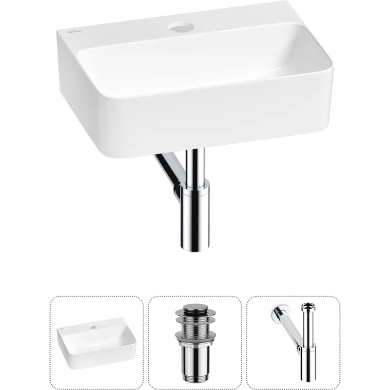 Мини-раковина для ванной комнаты или туалета Wellsee WC Area в наборе 3 в 1 20213598R