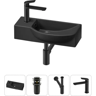 Комплект Wellsee 4 в 1 Lavinia Boho Bathroom Sink накладная/подвесная раковина 45x24 см 20216100R