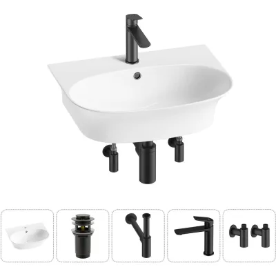 ΠΠΎΠΌΠΏΠ»Π΅ΠΊΡ Wellsee 5 Π² 1 Lavinia Boho Bathroom Sink Π½Π°ΠΊΠ»Π°Π΄Π½Π°Ρ/ΠΏΠΎΠ΄Π²Π΅ΡΠ½Π°Ρ ΡΠ°ΠΊΠΎΠ²ΠΈΠ½Π° 55x43 ΡΠΌ 20216706R