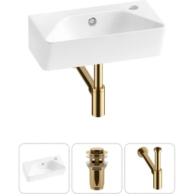Комплект Wellsee 3 в 1 Lavinia Boho Bathroom Sink накладная/подвесная раковина 40x22 см 20216419R