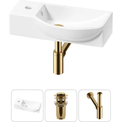 Комплект Wellsee 3 в 1 Lavinia Boho Bathroom Sink накладная/подвесная раковина 45x24 см 20216083R