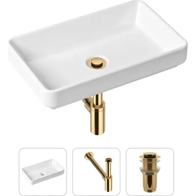 Накладная раковина для ванной Lavinia Boho Bathroom Sink Slim в комплекте 3 в 1 21520117