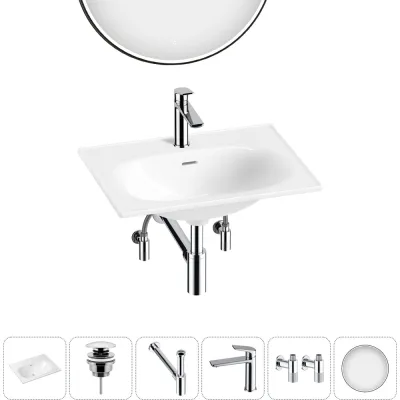 Врезная раковина для ванной Lavinia Boho комнаты Bathroom Sink в наборе 6 в 1 20217663R