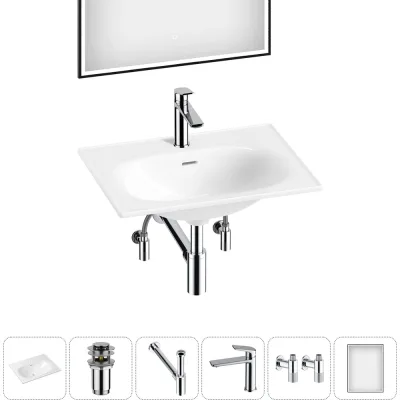 Врезная раковина для ванной Lavinia Boho комнаты Bathroom Sink в наборе 6 в 1 20217651R