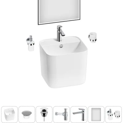 Набор Wellsee 7 в 1 M1 Limited Edition подвесная раковина 45x42 см 20219075R