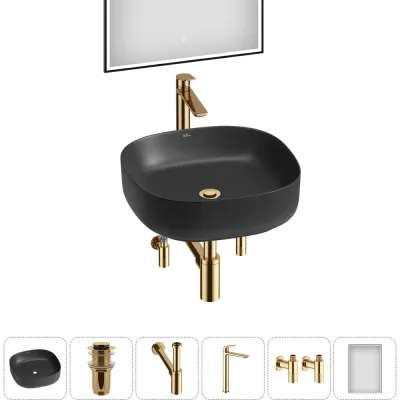 Набор Wellsee 6 в 1 Belle Spa 3.0 накладная раковина 45x45 см 20218513R