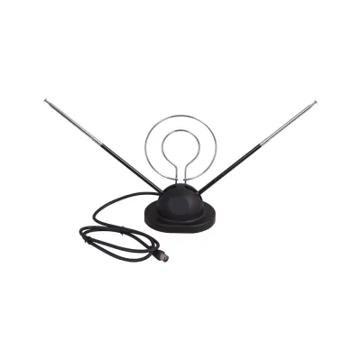 Телескопическая антенна на подставке с кольцом REXANT VHF UHF 47-860 MHz К RX-105 34-0105