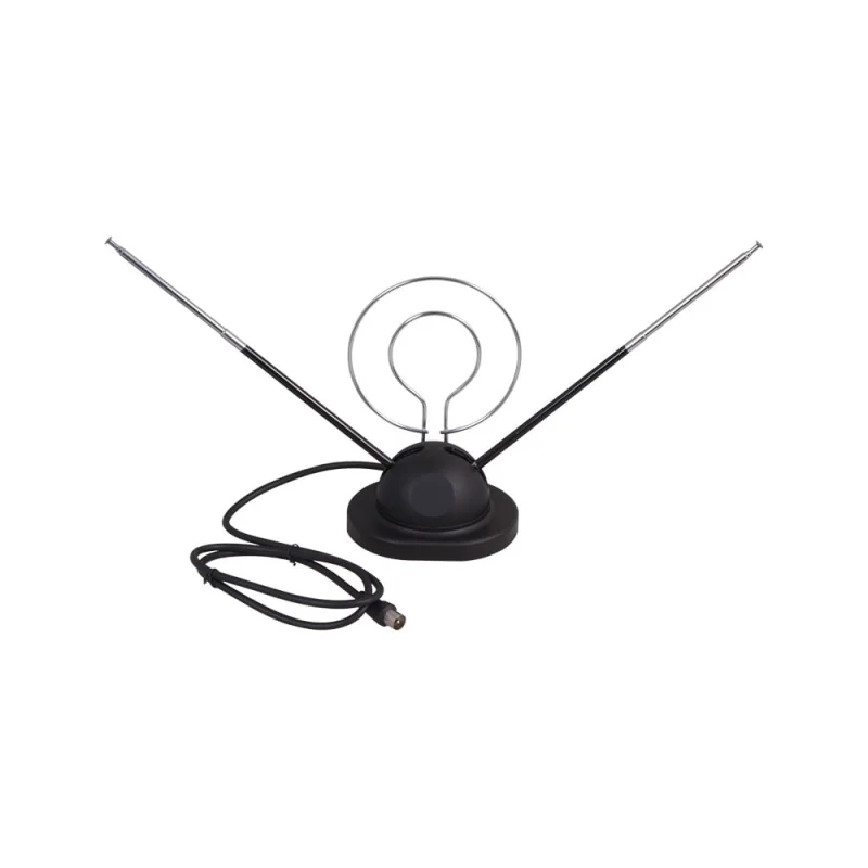 Телескопическая антенна на подставке с кольцом REXANT VHF UHF 47-860 MHz К RX-105 34-0105