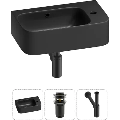 Комплект 3 в 1 Wellsee Bathroom Sink накладная/подвесная раковина 45x27 см, состоит 20216517R
