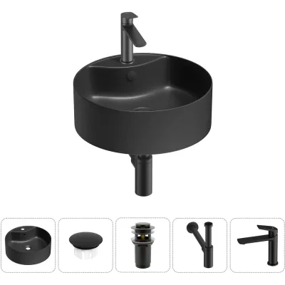 Набор Wellsee 5 в 1 Praxis накладная раковина 46x46 см 20217096R