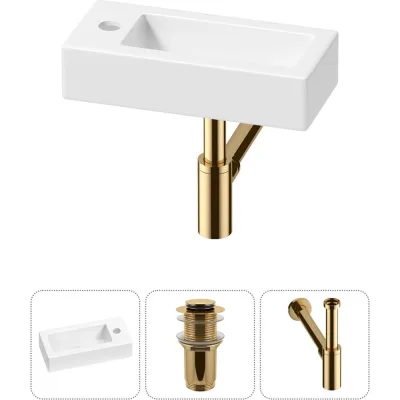Комплект Wellsee 3 в 1 Lavinia Boho Bathroom Sink накладная/подвесная раковина 37x18 см 20215887R