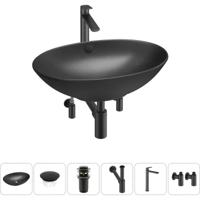 Набор Wellsee 6 в 1 Bliss накладная раковина 63x42 см 20217167R