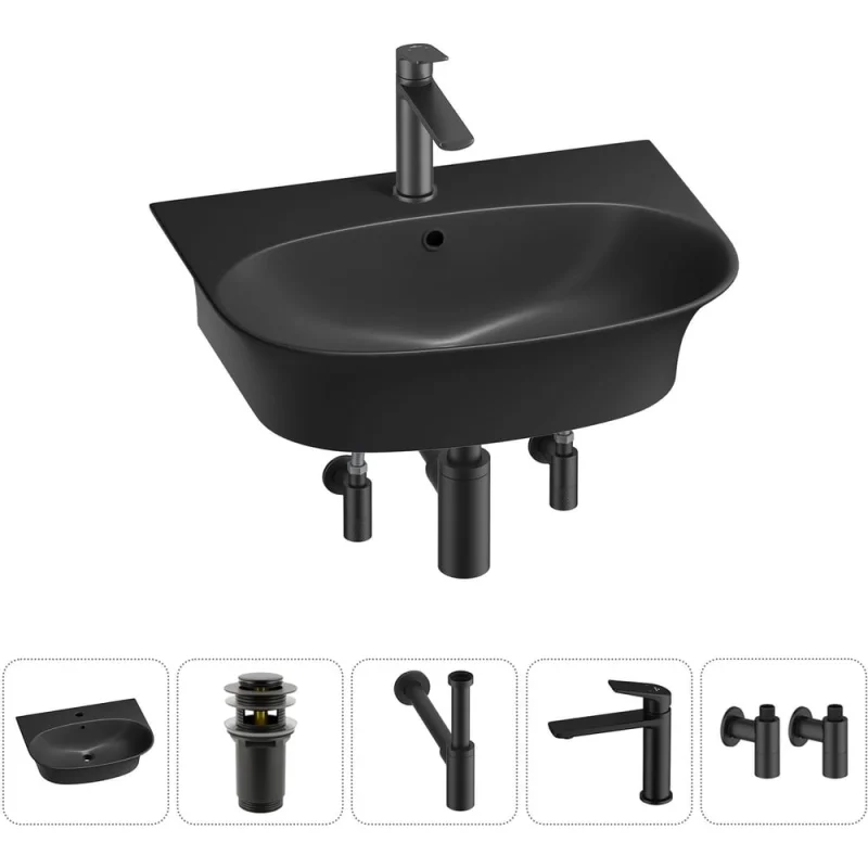 ΠΠΎΠΌΠΏΠ»Π΅ΠΊΡ Wellsee 5 Π² 1 Lavinia Boho Bathroom Sink Π½Π°ΠΊΠ»Π°Π΄Π½Π°Ρ/ΠΏΠΎΠ΄Π²Π΅ΡΠ½Π°Ρ ΡΠ°ΠΊΠΎΠ²ΠΈΠ½Π° 55x43 ΡΠΌ 20216719R