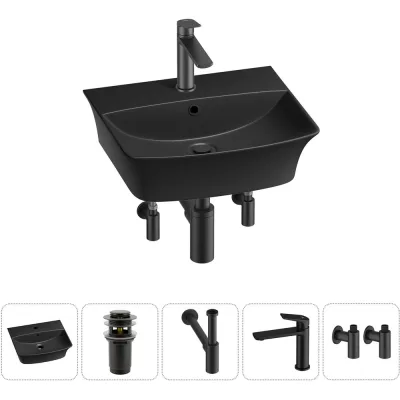 ΠΠΎΠΌΠΏΠ»Π΅ΠΊΡ Wellsee 5 Π² 1 Lavinia Boho Bathroom Sink Π½Π°ΠΊΠ»Π°Π΄Π½Π°Ρ/ΠΏΠΎΠ΄Π²Π΅ΡΠ½Π°Ρ ΡΠ°ΠΊΠΎΠ²ΠΈΠ½Π° 45x40 ΡΠΌ 20216775R