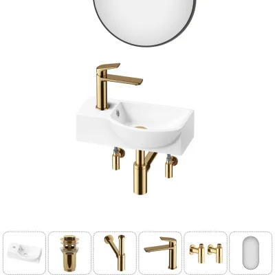 ΠΠΎΠΌΠΏΠ»Π΅ΠΊΡ Wellsee 6 Π² 1 Lavinia Boho Bathroom Sink Π½Π°ΠΊΠ»Π°Π΄Π½Π°Ρ/ΠΏΠΎΠ΄Π²Π΅ΡΠ½Π°Ρ ΡΠ°ΠΊΠΎΠ²ΠΈΠ½Π° 40x23 ΡΠΌ 20219599R