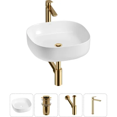 Набор Wellsee 4 в 1 Belle Spa 3.0 накладная раковина 45x45 см 20212699R