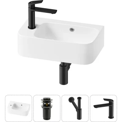 Комплект 4 в 1 Wellsee Bathroom Sink накладная/подвесная раковина 45x27 см состоит 20216478R