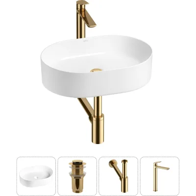 Набор Wellsee 4 в 1 Belle Spa накладная раковина 50x37 см 20212515R